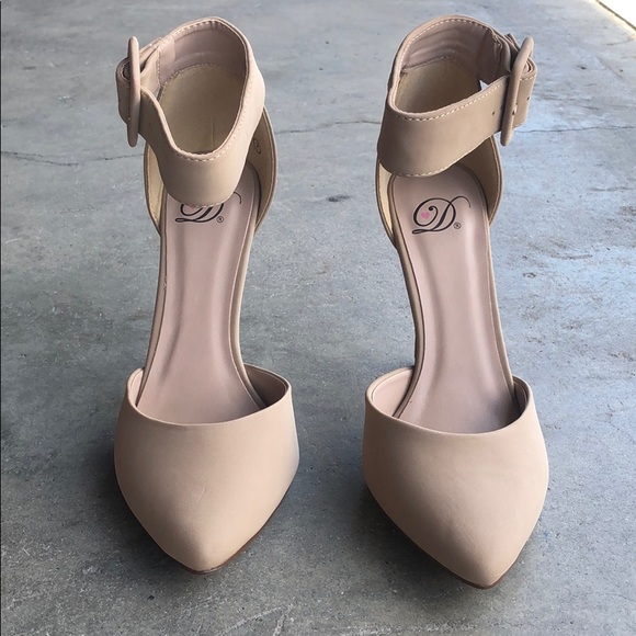 Delicious Women’s D’orsay Ankle Strap High Heels - Picture 3 of 5